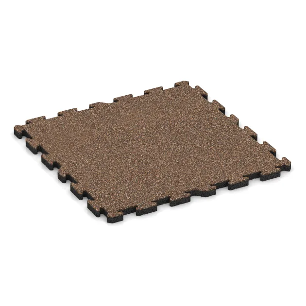 Hunde-Bodenplatte von WARCO im Farbdesign Bast & Borke mit den Abmessungen 1000 x 1000 x 40 mm. Produktfoto von Artikel 4046 in der Aufsicht von schräg vorne.