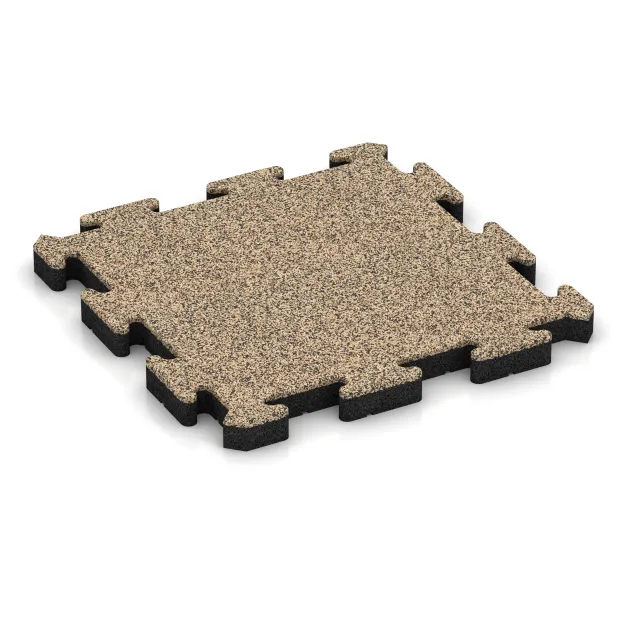 Ballspielplatte HD von WARCO im Farbdesign Travertin mit den Abmessungen 500 x 500 x 50 mm. Produktfoto von Artikel 4167 in der Aufsicht von schräg vorne.