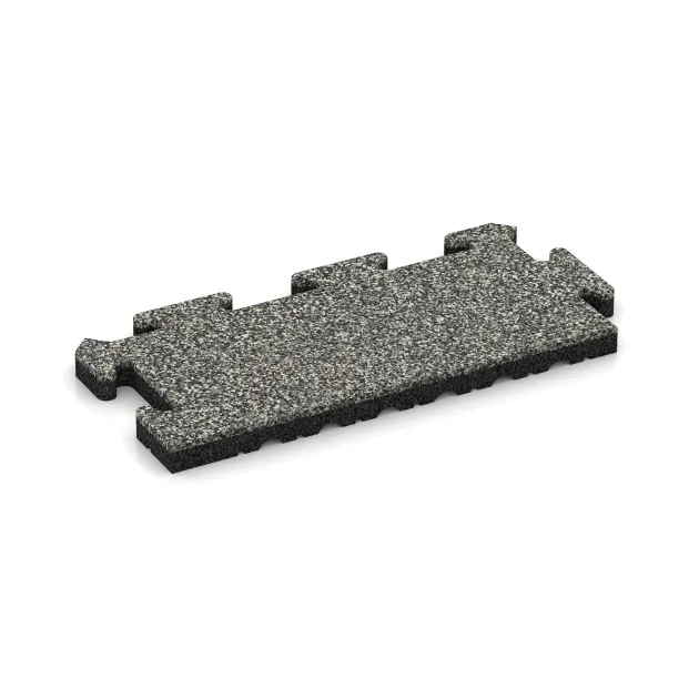 Randplatte HD von WARCO im Farbdesign Grauer Granit mit den Abmessungen 500 x 235 x 30 mm. Produktfoto von Artikel 4887 in der Aufsicht von schräg vorne.