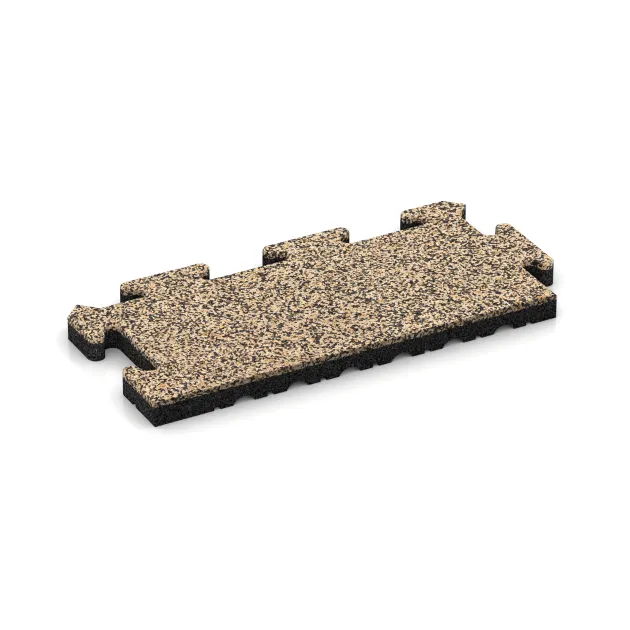 Randplatte von WARCO im Farbdesign Travertin mit den Abmessungen 500 x 235 x 30 mm. Produktfoto von Artikel 4852 in der Aufsicht von schräg vorne.