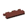 Randplatte von WARCO im Farbdesign Ziegelrot mit den Abmessungen 500 x 235 x 30 mm. Produktfoto von Artikel 4923 in der Aufsicht von schräg vorne.