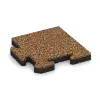 Eckplatte von WARCO im Farbdesign Terra Cotta mit den Abmessungen 235 x 235 x 30 mm. Produktfoto von Artikel 4878 in der Aufsicht von schräg vorne.