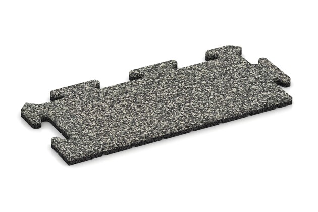 Rand-Abschlussplatte (2 Stück) von WARCO im Farbdesign Grauer Granit mit den Abmessungen 500 x 235 x 18 mm. Produktfoto von Artikel 4690 in der Aufsicht von schräg vorne.