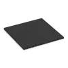 Fallschutzmatte von WARCO im Farbdesign Anthrazit mit den Abmessungen 1000 x 1000 x 40 mm. Produktfoto von Artikel 0780 in der Aufsicht von schräg vorne.