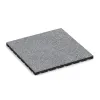 Fallschutzplatte 3 cm - EN 1177 ≤ 100 cm von WARCO im Farbdesign Grau Melange mit den Abmessungen 500 x 500 x 30 mm. Produktfoto von Artikel 5476 in der Aufsicht von schräg vorne.