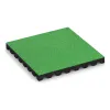 Fallschutzplatte von WARCO im Farbdesign Maigrün mit den Abmessungen 500 x 500 x 50 mm. Produktfoto von Artikel 0685 in der Aufsicht von schräg vorne.