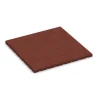 Balkon-Fliese von WARCO im Farbdesign Ziegelrot mit den Abmessungen 50 × 50 × 2,5 cm. Produktfoto von Artikel 0533 in der Aufsicht von schräg vorne.