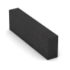 Blockstufe aus Gummigranulat von WARCO im Farbdesign Anthrazit mit den Abmessungen 100 x 30 x 15 cm. Produktfoto von Artikel 7028 in der Aufsicht von schräg vorne.