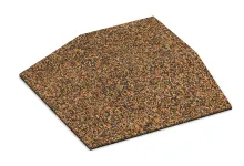 Eck-Platte (zwei Seiten abgeschrägt)