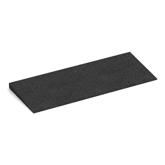 Schwellenrampe 75 cm von WARCO im Farbdesign Anthrazit mit den Abmessungen 75 x 30 cm | 8 < 35 mm. Produktfoto von Artikel 2388 in der Aufsicht von schräg vorne.