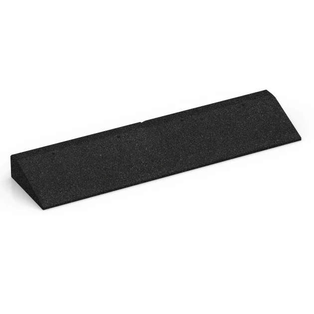Übergangsrampe von WARCO im Farbdesign Anthrazit mit den Abmessungen 100 × 25 cm | 1 < 9 cm. Produktfoto von Artikel 6602 in der Aufsicht von schräg vorne.