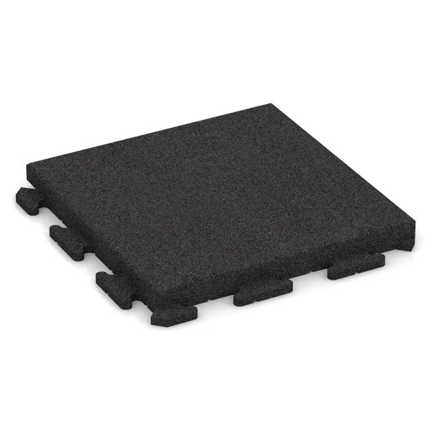 Gehwegplatte von WARCO im Farbdesign Anthrazit mit den Abmessungen 500 x 500 x 50 mm. Produktfoto von Artikel 1478 in der Aufsicht von schräg vorne.