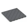 Fischgrät – Klickfliese von WARCO im Farbdesign Silbergrau mit den Abmessungen 38,5 x 38,5 x 2 cm. Produktfoto von Artikel 6326 in der Aufsicht von schräg vorne.