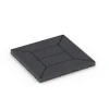 Kassettenmuster – Klickfliese von WARCO im Farbdesign Schiefer mit den Abmessungen 30 x 30 x 2 cm. Produktfoto von Artikel 6346 in der Aufsicht von schräg vorne.