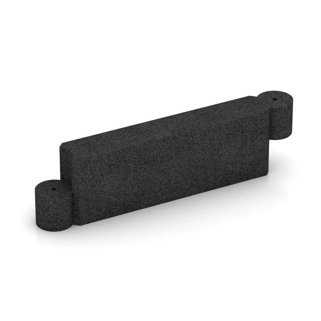 Kettenelement von WARCO im Farbdesign Anthrazit mit den Abmessungen 1000 x 150 x 300 mm. Produktfoto von Artikel 2578 in der Aufsicht von schräg vorne.