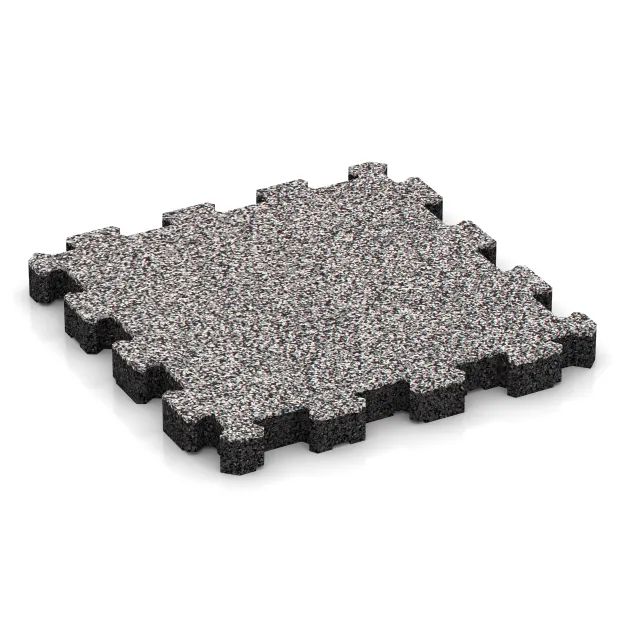 Poolfliese Fugenlos von WARCO im Farbdesign Grau Melange mit den Abmessungen 306 x 306 x 30 mm. Produktfoto von Artikel 5227 in der Aufsicht von schräg vorne.
