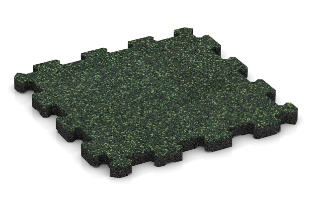 Messeboden-Klickfliese von WARCO im Farbdesign Englischer Rasen mit den Abmessungen 306 x 306 x 20 mm. Produktfoto von Artikel 5741 in der Aufsicht von schräg vorne.