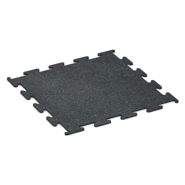 Fitness Performance Elite Trainingsboden von WARCO im Farbdesign Leicht Blau Gesprenkelt mit den Abmessungen 100 x 100 x 1,5 cm | 1,00 m². Produktfoto von Artikel 3758 in der Aufsicht von schräg vorne.