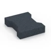 Gummipflasterstein Pferde von WARCO im Farbdesign Schiefergrau mit den Abmessungen 20 x 16,5 x 4,3 cm | 0,0278 m². Produktfoto von Artikel 6378 in der Aufsicht von schräg vorne.