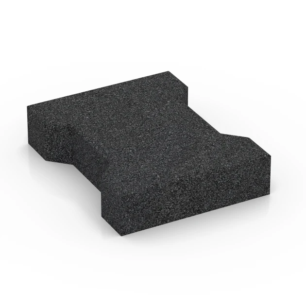 Pflasterstein von WARCO im Farbdesign Anthrazit mit den Abmessungen 20 x 16,5 x 4,5 cm | 0,0278 m². Produktfoto von Artikel 7068 in der Aufsicht von schräg vorne.
