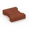 Gummipflasterstein Pferde von WARCO im Farbdesign Ziegelrot mit den Abmessungen 20 x 16,5 x 4,5 cm | 0,0278 m². Produktfoto von Artikel 7069 in der Aufsicht von schräg vorne.