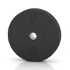 Bumper Plate – Hantelscheibe von WARCO im Farbdesign Anthrazit mit den Abmessungen 15 kg | ø 45,4 x 8,61 cm. Produktfoto von Artikel 6086 in der Aufsicht von schräg vorne.