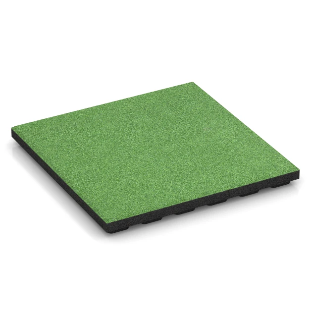 Fallschutzmatte – 125 cm von WARCO im Farbdesign Lindgrün mit den Abmessungen 50 x 50 x 4 cm | 0,25 m². Produktfoto von Artikel 6133 in der Aufsicht von schräg vorne.