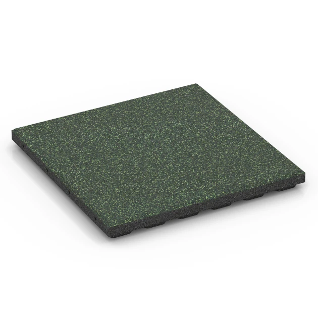 Fallschutzplatte – 120 cm von WARCO im Farbdesign Englischer Rasen mit den Abmessungen 50 x 50 x 4 cm. Produktfoto von Artikel 6424 in der Aufsicht von schräg vorne.