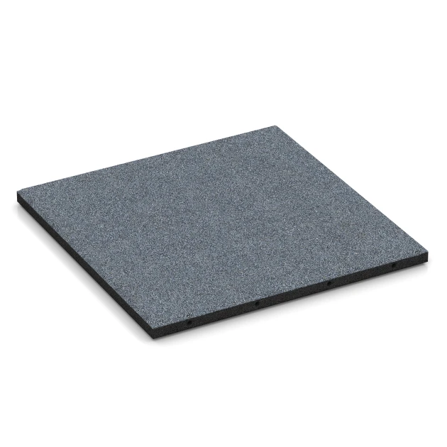 Fallschutzplatte –  95 cm von WARCO im Farbdesign Graphitgrau mit den Abmessungen 500 x 500 x 30 mm. Produktfoto von Artikel 6130 in der Aufsicht von schräg vorne.