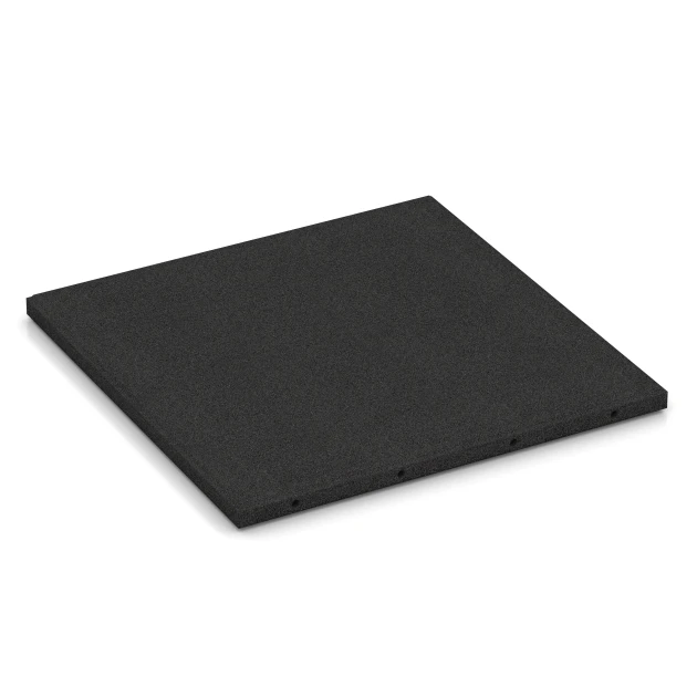 Fallschutzplatte – 95 cm von WARCO im Farbdesign Anthrazit mit den Abmessungen 50 x 50 x 3 cm | 0,25 m². Produktfoto von Artikel 6127 in der Aufsicht von schräg vorne.