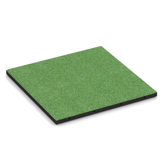 Fallschutzplatten von WARCO im Farbdesign Lindgrün mit den Abmessungen 50 x 50 x 3 cm | 0,25 m². Produktfoto von Artikel 6289 in der Aufsicht von schräg vorne.