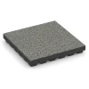 Fallschutzmatte EPDM – 210 cm von WARCO im Farbdesign Grauer Granit mit den Abmessungen 50 x 50 x 7 cm | 0,25 m². Produktfoto von Artikel 6441 in der Aufsicht von schräg vorne.