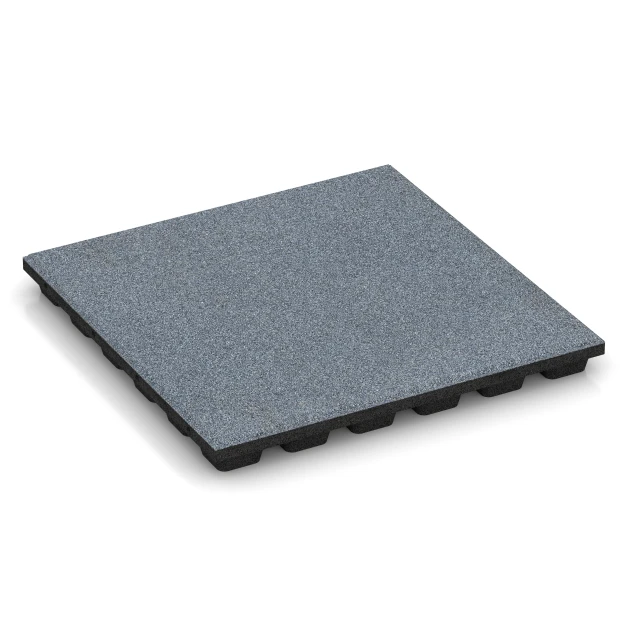 Fallschutzmatte – 170 cm von WARCO im Farbdesign Graphitgrau mit den Abmessungen 50 x 50 x 4,8 cm | 0,25 m². Produktfoto von Artikel 6138 in der Aufsicht von schräg vorne.