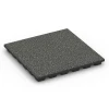 Fallschutzmatte EPDM – 160 cm von WARCO im Farbdesign Dunkelgrauer Granit mit den Abmessungen 50 x 50 x 4,8 cm | 0,25 m². Produktfoto von Artikel 6431 in der Aufsicht von schräg vorne.