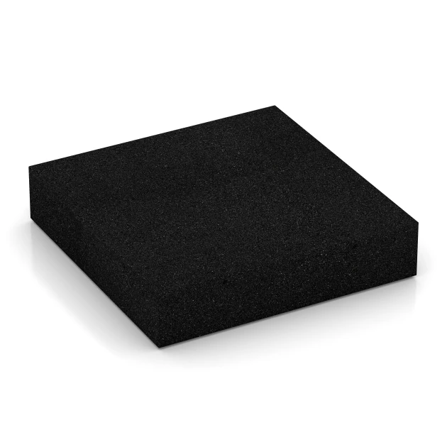 Fallschutzplatten von WARCO im Farbdesign Anthrazit mit den Abmessungen 50 x 50 x 11 cm | 0,25 m². Produktfoto von Artikel 6174 in der Aufsicht von schräg vorne.