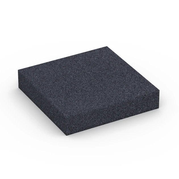 Fitness Performance Elite Trainingsboden von WARCO im Farbdesign Anthrazit mit den Abmessungen 100 × 100 × 2 cm. Produktfoto von Artikel 6176 in der Aufsicht von schräg vorne.