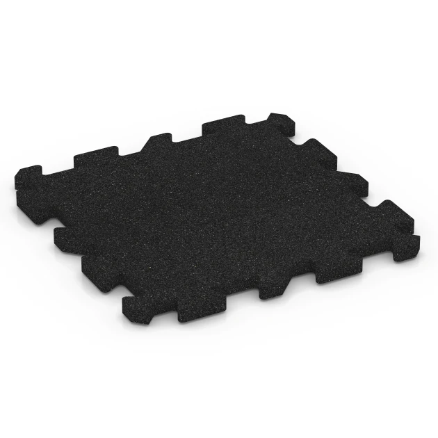 Fitness-Puzzlematte von WARCO im Farbdesign Anthrazit mit den Abmessungen 50 x 50 x 3 cm | 0,25 m². Produktfoto von Artikel 6637 in der Aufsicht von schräg vorne.