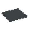 Fitness-Bodenschutzmatte von WARCO im Farbdesign Anthrazit mit den Abmessungen 102,5 x 102,5 x 1,5 cm | 1,05 m². Produktfoto von Artikel 6376 in der Aufsicht von schräg vorne.