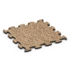 Gymnastikmatte von WARCO im Farbdesign Terra Cotta mit den Abmessungen 46 x 46 x 1,8 cm. Produktfoto von Artikel 6781 in der Aufsicht von schräg vorne.