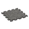 Messeboden Klickfliese von WARCO im Farbdesign Dunkelgrauer Granit mit den Abmessungen 44,6 x 44,6 x 1,8 cm | 0,20 m². Produktfoto von Artikel 6913 in der Aufsicht von schräg vorne.