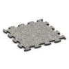 Fitness Max Floor System von WARCO im Farbdesign Grauer Granit mit den Abmessungen 44,6 x 44,6 x 1,8 cm | 0,20 m². Produktfoto von Artikel 6860 in der Aufsicht von schräg vorne.