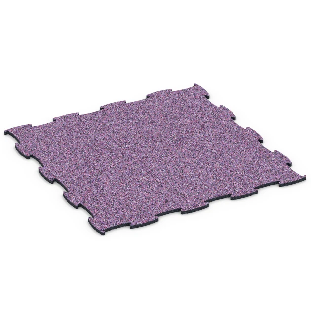 Fitness Active Floor System von WARCO im Farbdesign Lavendel mit den Abmessungen 97,1 x 97,1 × 1,8 cm. Produktfoto von Artikel 6837 in der Aufsicht von schräg vorne.