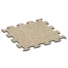 Fitness Active Floor System von WARCO im Farbdesign Travertin mit den Abmessungen 97,1 x 97,1 × 1,8 cm. Produktfoto von Artikel 6838 in der Aufsicht von schräg vorne.