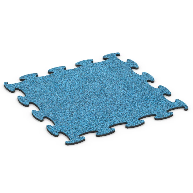 Fitness Active Floor System von WARCO im Farbdesign Atlantik mit den Abmessungen 97,1 x 97,1 × 1,8 cm. Produktfoto von Artikel 6839 in der Aufsicht von schräg vorne.
