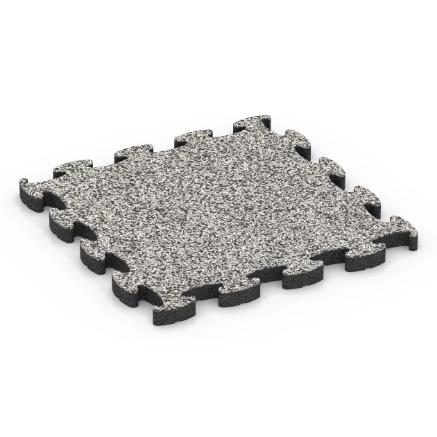 Ballspielplatte von WARCO im Farbdesign Grauer Granit mit den Abmessungen 46 x 46 × 2,8 cm. Produktfoto von Artikel 6950 in der Aufsicht von schräg vorne.