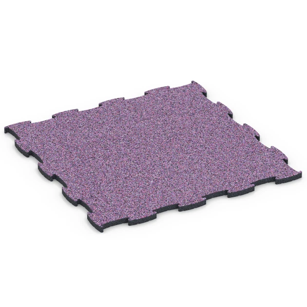 Fitness Active Floor System von WARCO im Farbdesign Lavendel mit den Abmessungen 97,1 x 97,1 x 2,8 cm | 0,94 m². Produktfoto von Artikel 6855 in der Aufsicht von schräg vorne.