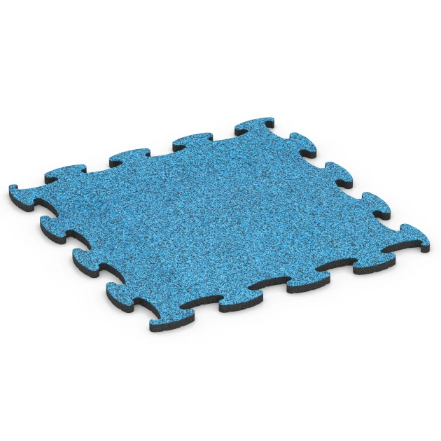 Fitness Active Floor System von WARCO im Farbdesign Atlantik mit den Abmessungen 97,1 x 97,1 x 2,8 cm. Produktfoto von Artikel 6857 in der Aufsicht von schräg vorne.