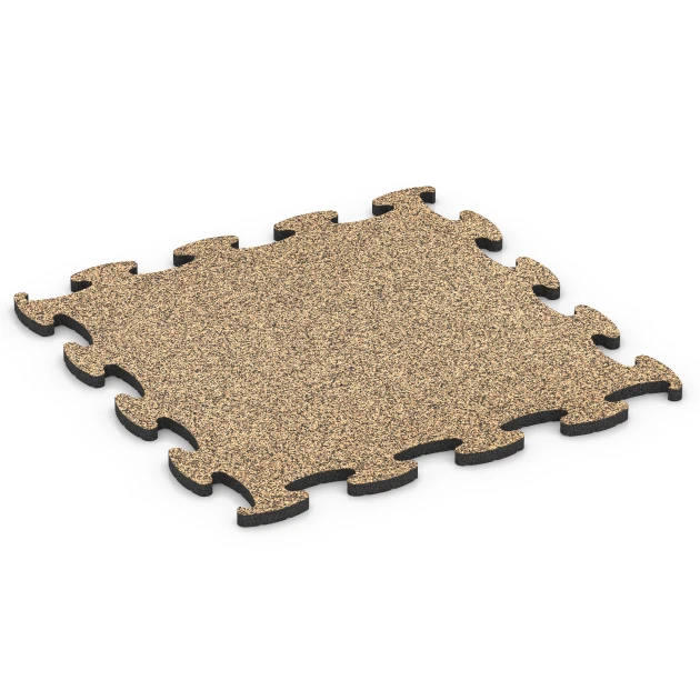 Fitness Max Floor System von WARCO im Farbdesign Rattan Lounge mit den Abmessungen 98 x 98 x 2,8 cm. Produktfoto von Artikel 6894 in der Aufsicht von schräg vorne.