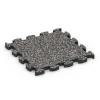 Steinteppich Klickfliese von WARCO im Farbdesign Dunkelgrauer Granit mit den Abmessungen 28,9 x 28,9 x 1,8 cm. Produktfoto von Artikel 6814 in der Aufsicht von schräg vorne.