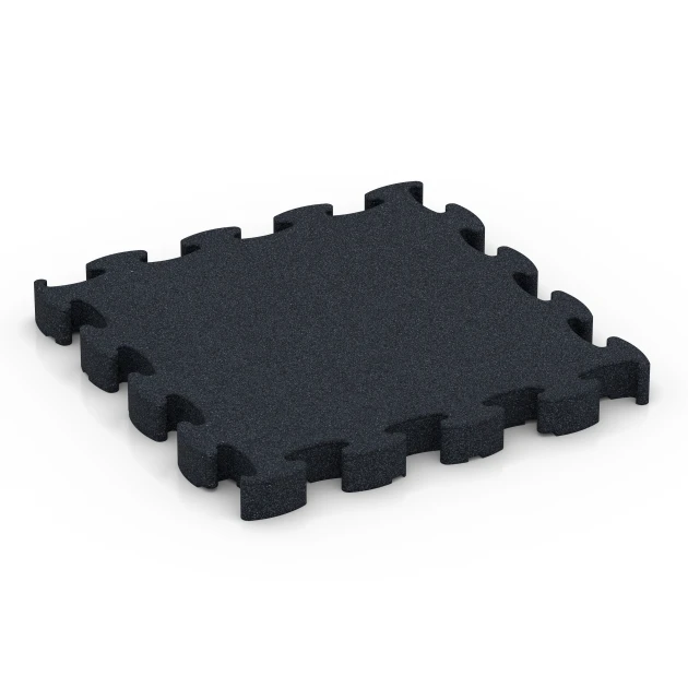 Fitness Premium Boden Plus von WARCO im Farbdesign Anthrazit mit den Abmessungen 28,9 x 28,9 x 2,8 cm. Produktfoto von Artikel 6965 in der Aufsicht von schräg vorne.
